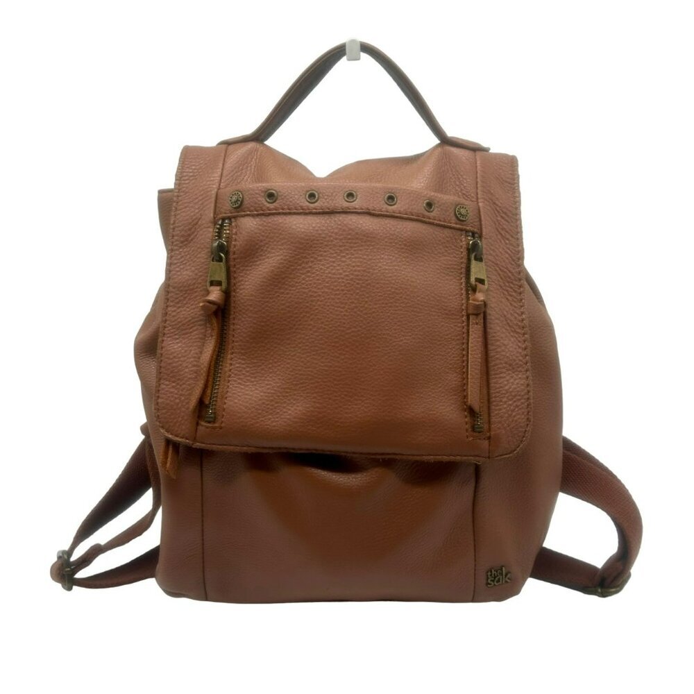 Brown Leather Backpack